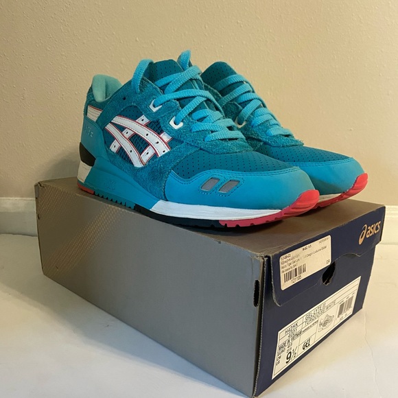 asics gel lyte iii teal dragon